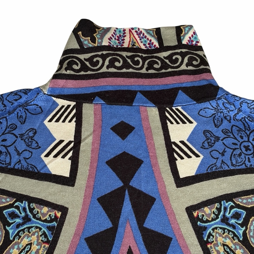 ETRO Multicolor Printed Mock Turtleneck Jumper IT40 - EUC - Picture 9 of 16
